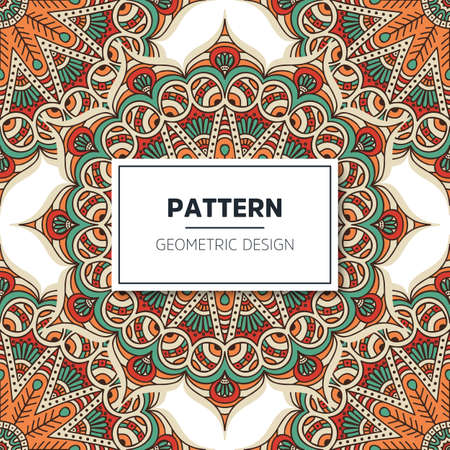 luxury ornamental mandala design backgroundのイラスト素材