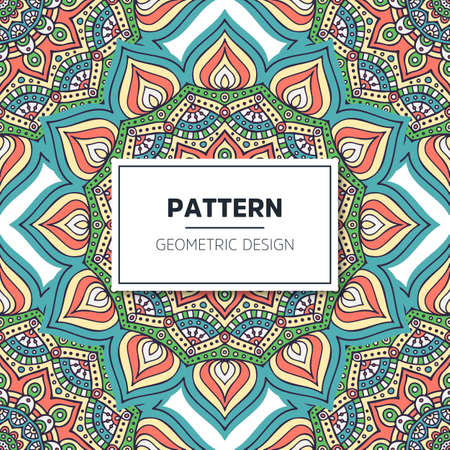 luxury ornamental mandala design backgroundのイラスト素材