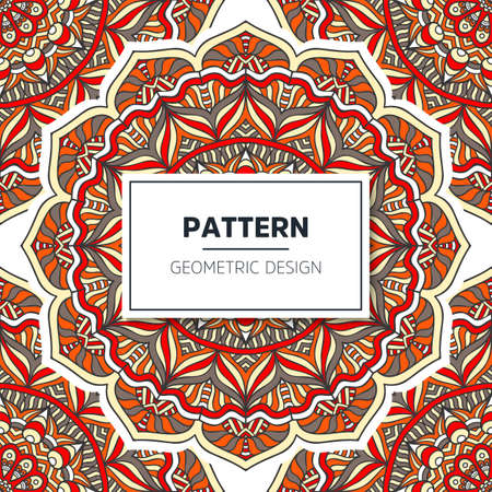 luxury ornamental mandala design backgroundのイラスト素材