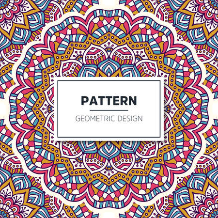 luxury ornamental mandala design backgroundのイラスト素材