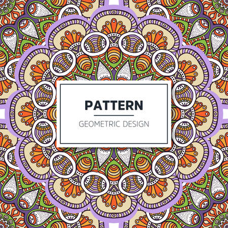 luxury ornamental mandala design backgroundのイラスト素材