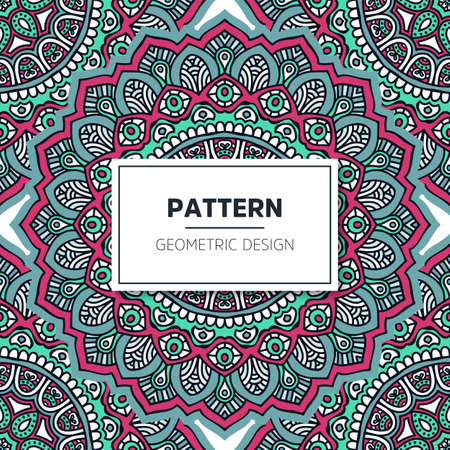 luxury ornamental mandala design backgroundのイラスト素材