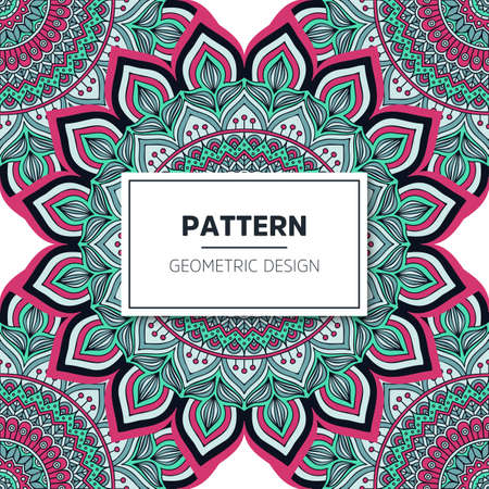luxury ornamental mandala design backgroundのイラスト素材