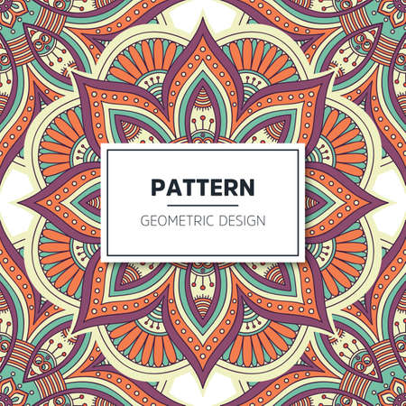 luxury ornamental mandala design backgroundのイラスト素材