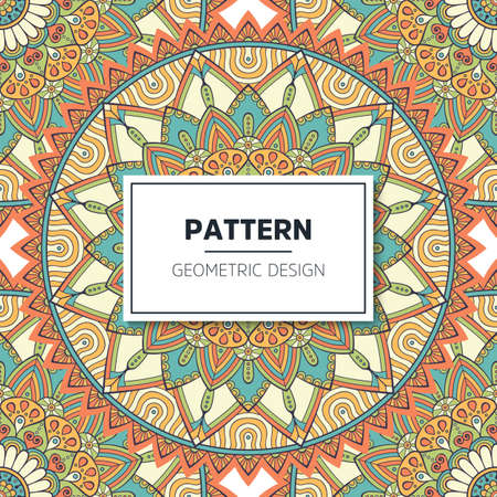luxury ornamental mandala design backgroundのイラスト素材