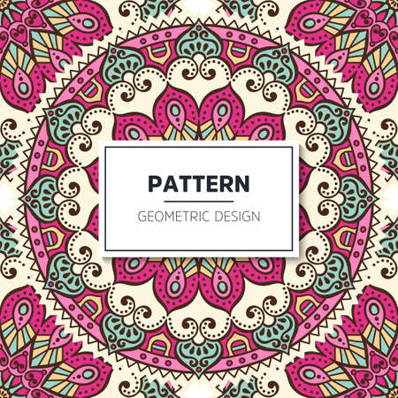 luxury ornamental mandala design backgroundのイラスト素材