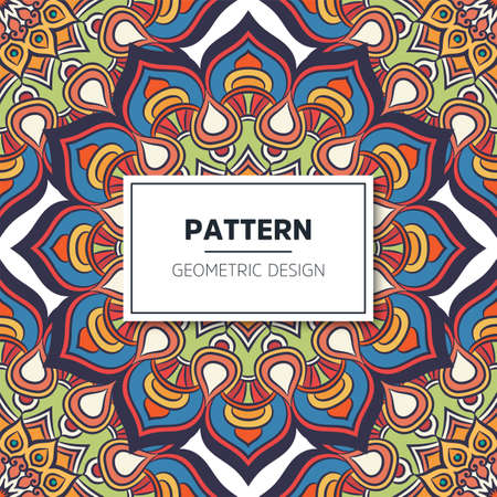 luxury ornamental mandala design backgroundのイラスト素材