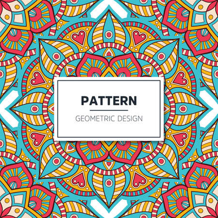 luxury ornamental mandala design backgroundのイラスト素材