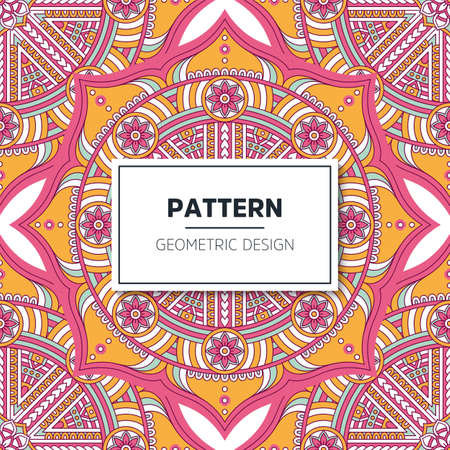 luxury ornamental mandala design backgroundのイラスト素材