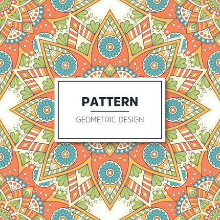 luxury ornamental mandala design backgroundのイラスト素材