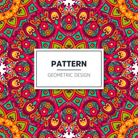 luxury ornamental mandala design backgroundのイラスト素材