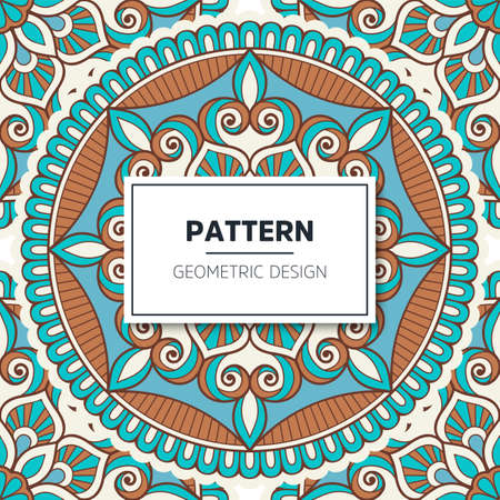 luxury ornamental mandala design backgroundのイラスト素材
