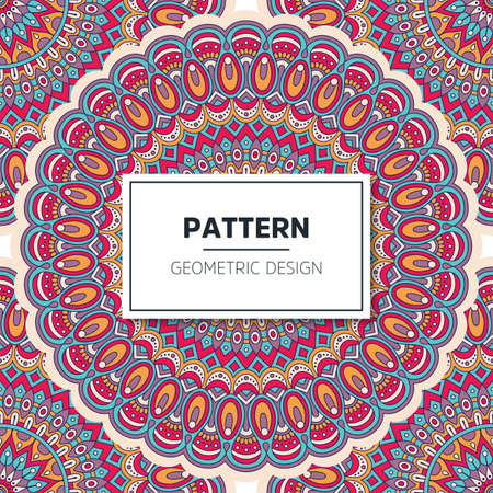 luxury ornamental mandala design backgroundのイラスト素材