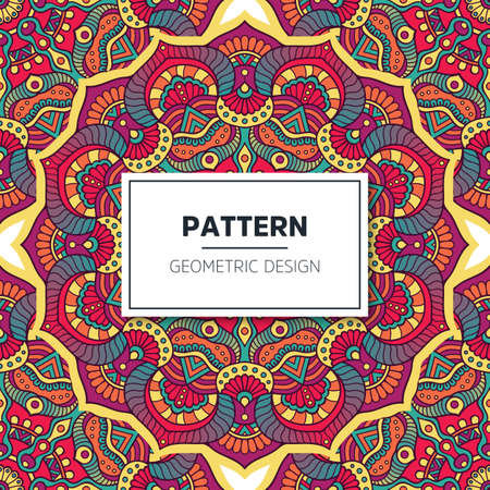 luxury ornamental mandala design backgroundのイラスト素材