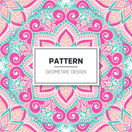 luxury ornamental mandala design backgroundのイラスト素材