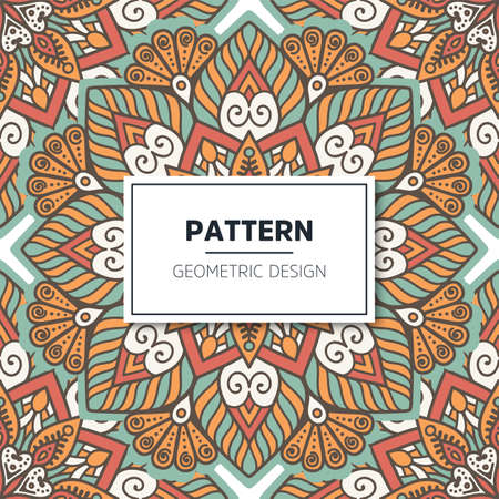 luxury ornamental mandala design backgroundのイラスト素材