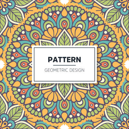 luxury ornamental mandala design backgroundのイラスト素材