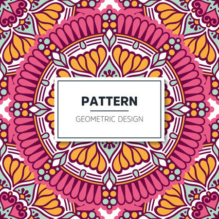 luxury ornamental mandala design backgroundのイラスト素材