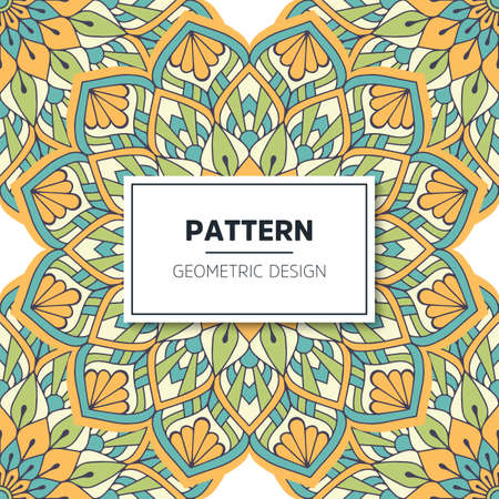luxury ornamental mandala design backgroundのイラスト素材