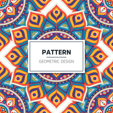 luxury ornamental mandala design backgroundのイラスト素材