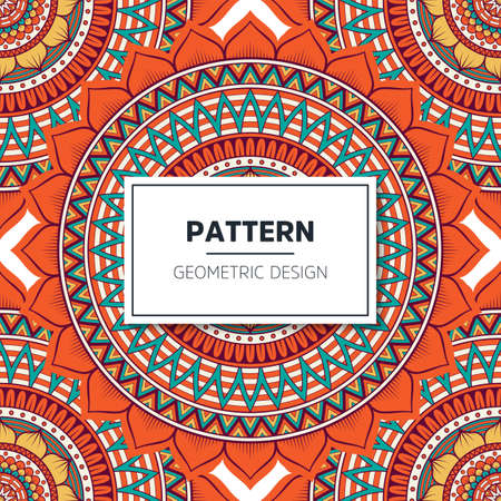 luxury ornamental mandala design backgroundのイラスト素材