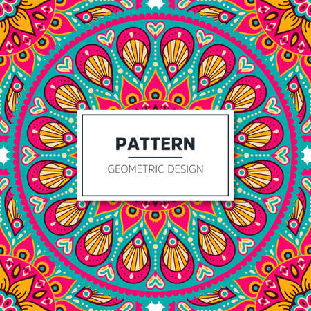 luxury ornamental mandala design backgroundのイラスト素材
