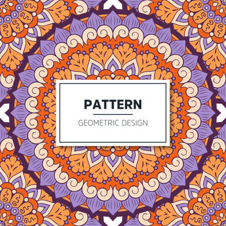 luxury ornamental mandala design backgroundのイラスト素材