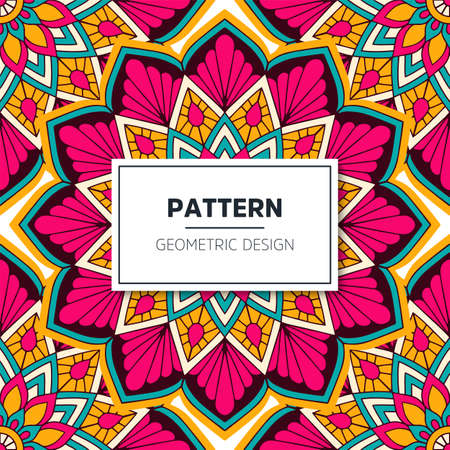 luxury ornamental mandala design backgroundのイラスト素材