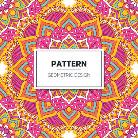luxury ornamental mandala design backgroundのイラスト素材
