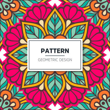 luxury ornamental mandala design backgroundのイラスト素材