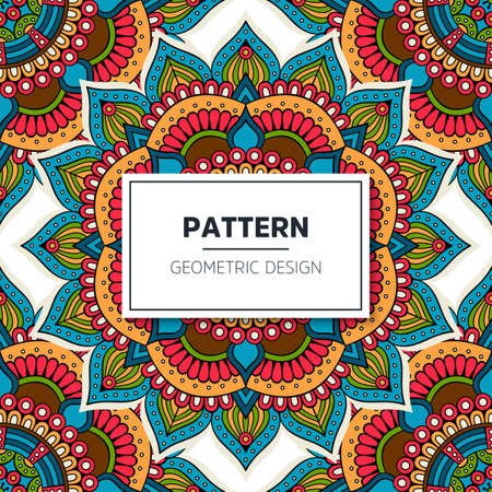 luxury ornamental mandala design backgroundのイラスト素材