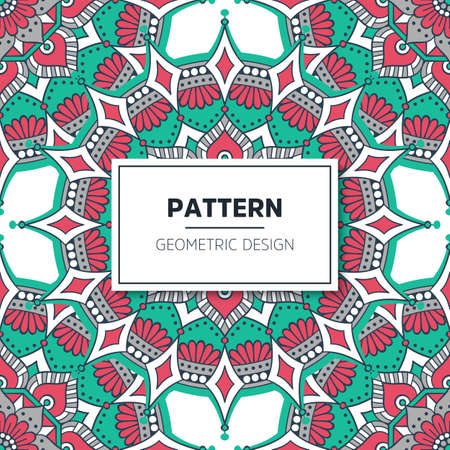 luxury ornamental mandala design backgroundのイラスト素材