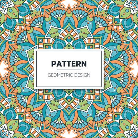 luxury ornamental mandala design backgroundのイラスト素材