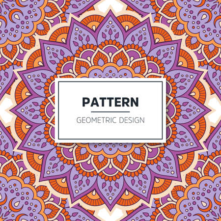 luxury ornamental mandala design backgroundのイラスト素材