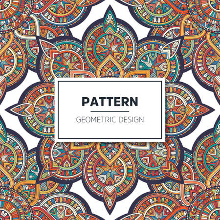 luxury ornamental mandala design backgroundの写真素材