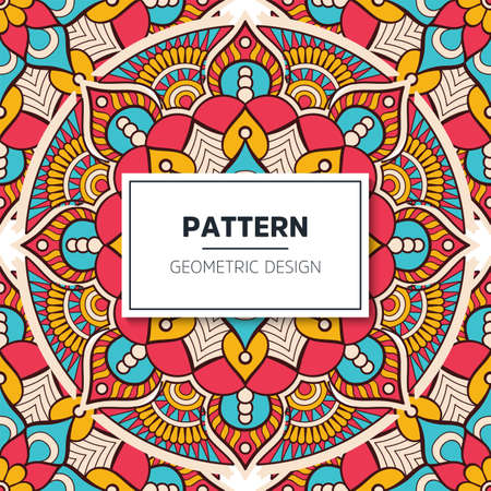 luxury ornamental mandala design backgroundのイラスト素材