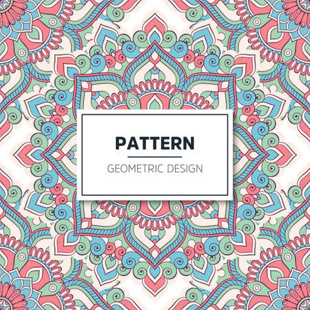 luxury ornamental mandala design backgroundのイラスト素材