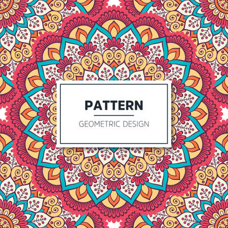 luxury ornamental mandala design backgroundのイラスト素材