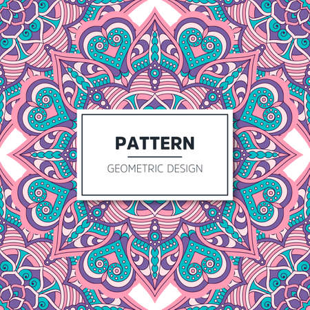 luxury ornamental mandala design backgroundのイラスト素材