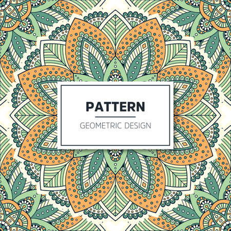 luxury ornamental mandala design backgroundのイラスト素材