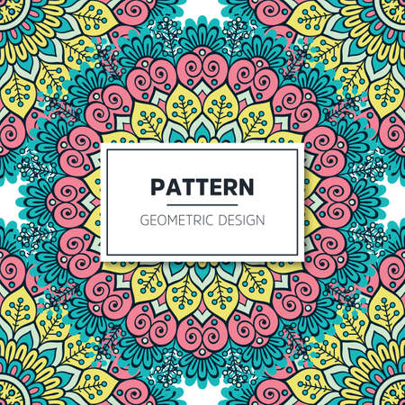 luxury ornamental mandala design backgroundのイラスト素材