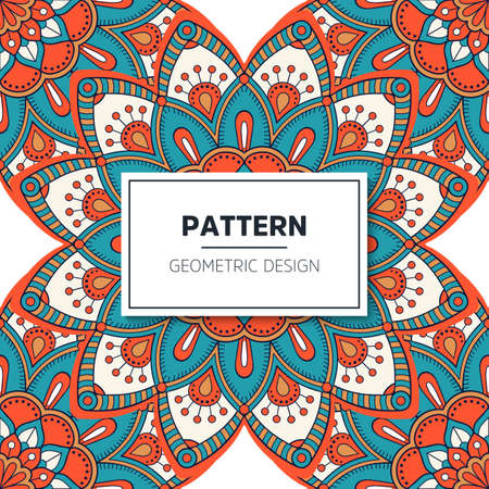 luxury ornamental mandala design backgroundのイラスト素材