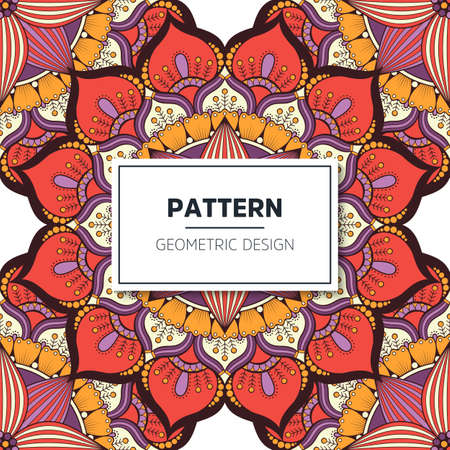 luxury ornamental mandala design backgroundのイラスト素材