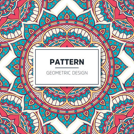 luxury ornamental mandala design backgroundのイラスト素材