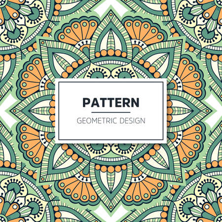 luxury ornamental mandala design backgroundのイラスト素材
