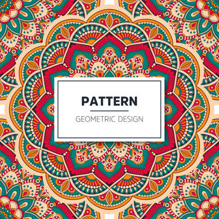 luxury ornamental mandala design backgroundのイラスト素材