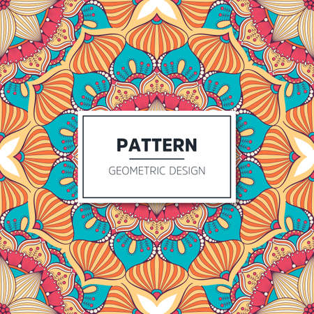 luxury ornamental mandala design backgroundのイラスト素材