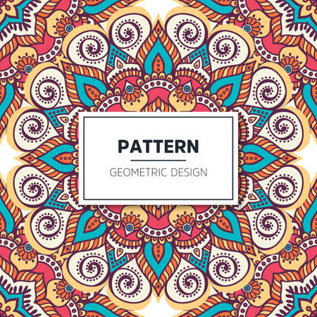 luxury ornamental mandala design backgroundのイラスト素材