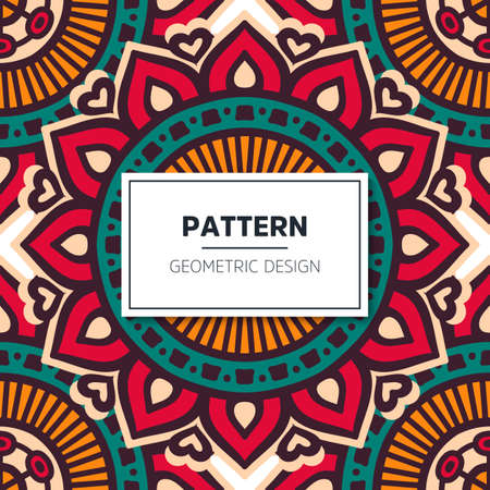 luxury ornamental mandala design backgroundのイラスト素材