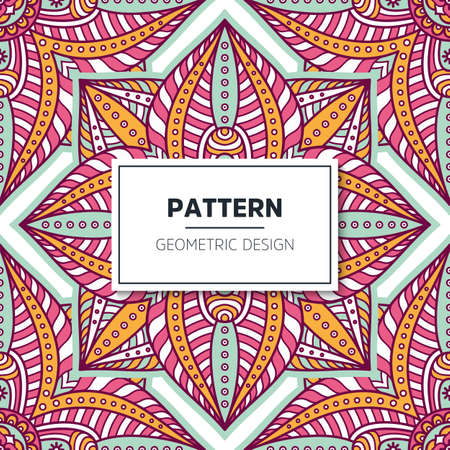 luxury ornamental mandala design backgroundのイラスト素材